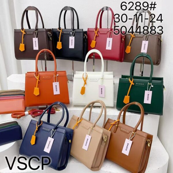 Structured Work Tote Bag with Matching Wallet
