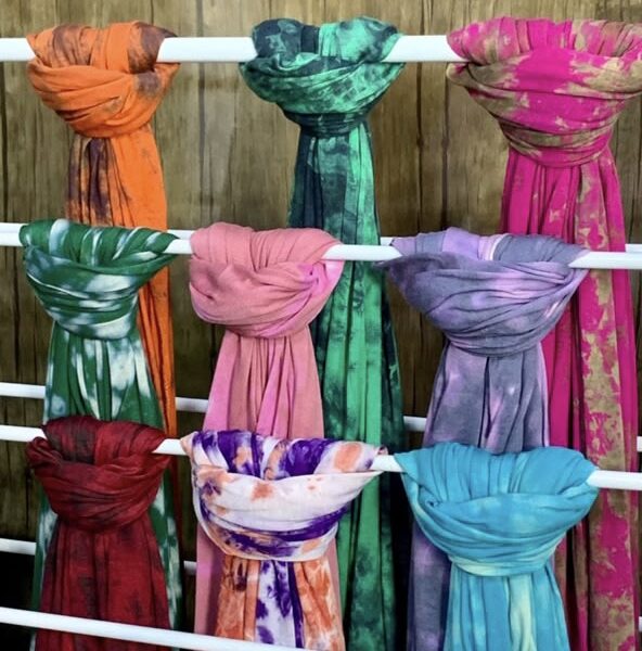UAE Adire Print Jersey Scarf (Medium)