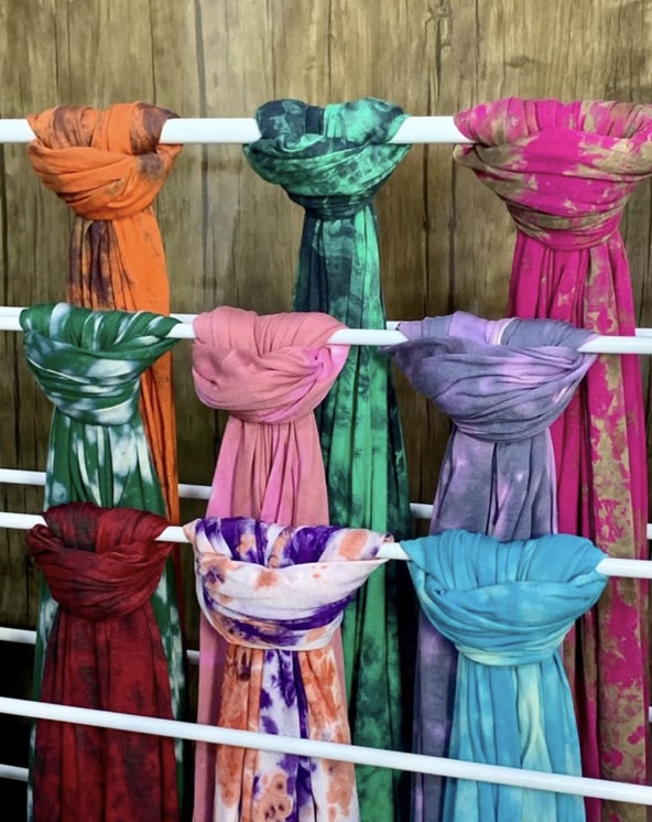 UAE Adire Print Jersey Scarf (Medium)