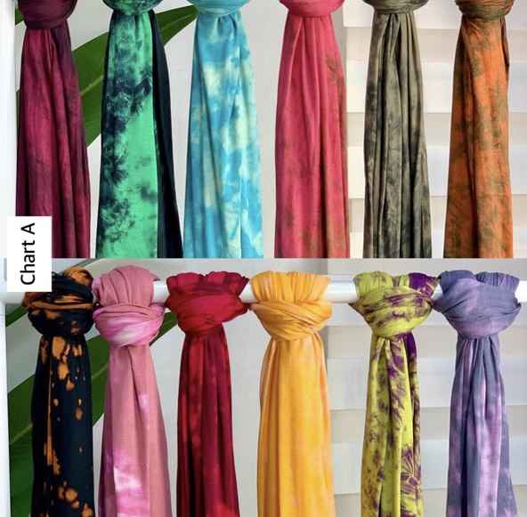 UAE Adire Print Jersey Scarf (Medium) - Image 3