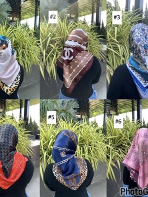 Medium Satin Square Scarves — Printed Series