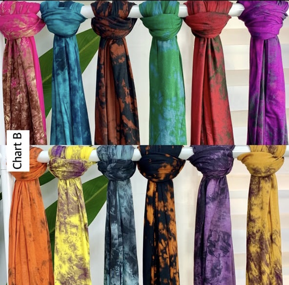 UAE Adire Print Jersey Scarf (Medium) - Image 4